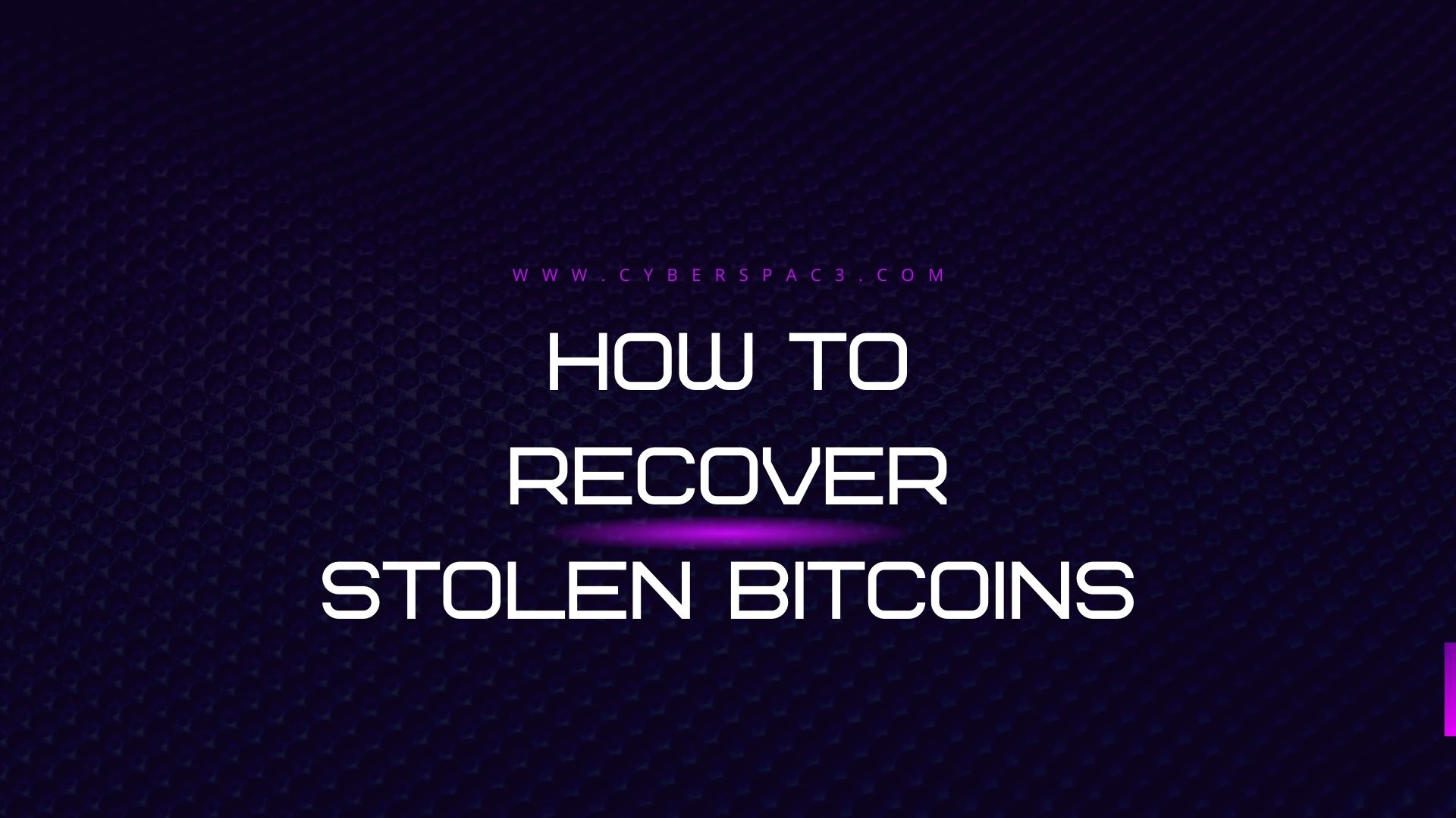 How to Recover Stolen Bitcoins